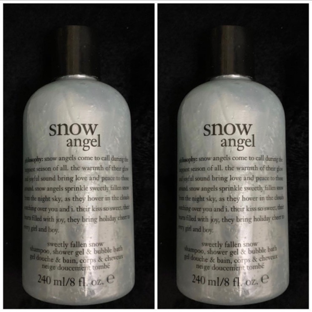 2x Philosophy Snow Angel Shampoo Shower Gel & Bubble Bath In One